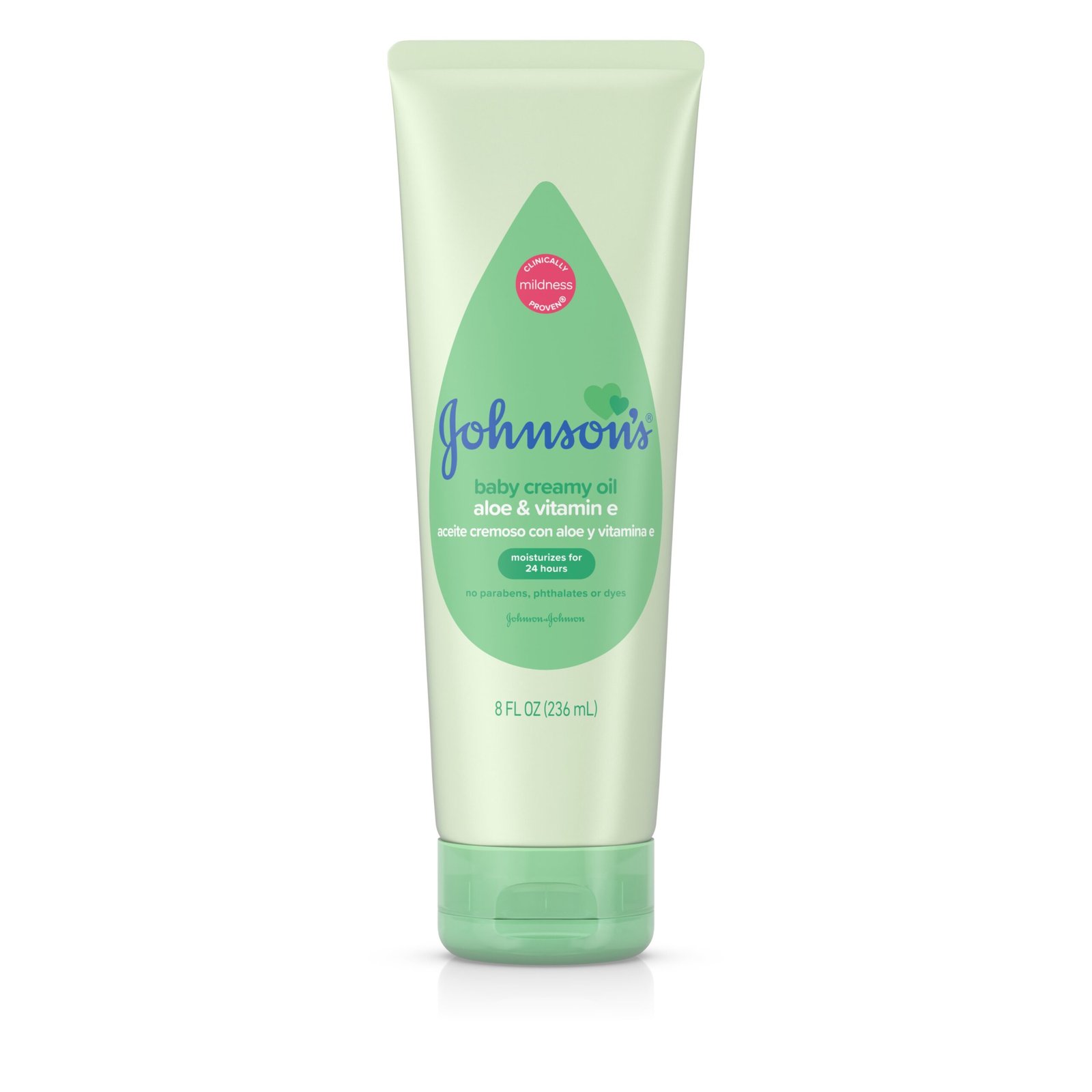 Johnson's Creamy Oil Moisturizing Baby Body Lotion, 8 fl. oz