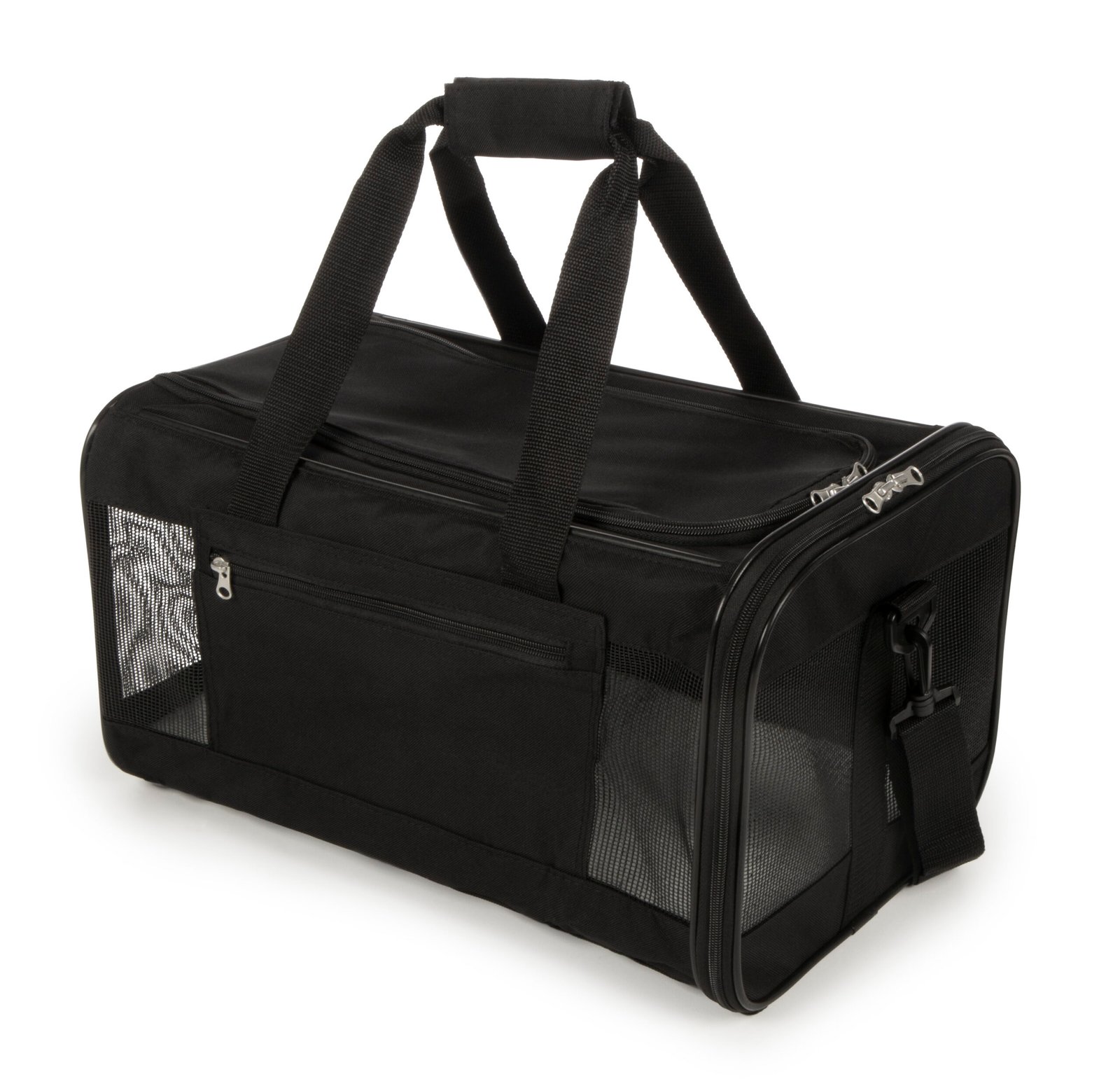 TrustyPup Dog Travel Soft Sided Carrier, Black,